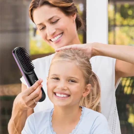 Brosse chauffante 